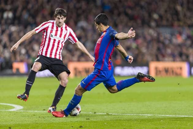 SPAIN - January, 11th: Luis Suarez during the match between FC Barcelona Barca vs Athletic Club, for the matchday 1 8 of the Spanish King s Cup, played at Camp Nou Stadium on 11th January 2017 in Barcelona, Spain. (Credit: Mikel Trigueros Urbanandsport Cordon Press)  xMikelxTriguerosx xSPAINx-xFCxBarcelonaxvsxAthleticxClubx-xSpanishxKing sxCupx-x2016 17x
