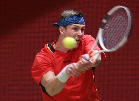 13.01.2017, Deutschland, Schwieberdingen, Südwestbank Tennis Grand Prix 2017: Jan CHOINSKI (GER)