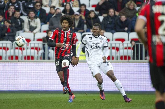 Dante (OGC Nice) - Mouhamadou Habibou Diallo (FC Metz) FOOTBALL : OGC Nice vs FC Metz - Ligue 1 - 15 01 2017 NorbertScanella Panoramic 