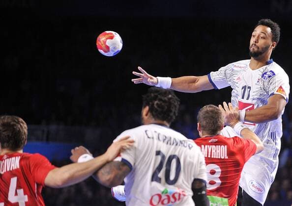 2017.01.15 Nantes - NGUESSAN Timothey - 2017.01.15 Nantes Handball IHF Mens World Championship WM Weltmeisterschaft Nationalteam France 2017 Group A France - Norway NGUESSAN Timothey --  20170115NB0522