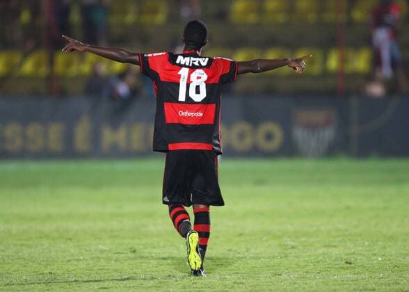 Cruzeiro x Flamengo RJ OSASCO, SP - 15.01.2017: CRUZEIRO X FLAMENGO RJ - Celebration of Vinicius Junior goal, the second of Flamengo during the match between Cruzeiro vs Flamengo-RJ held at the Estádio José Liberatti in Osasco-SP, valid game for the second round of the 48th São Paulo Junior Football Cup. (Photo: Ricardo Moreira Fotoarena) x1254434x  RicardoxMoreira