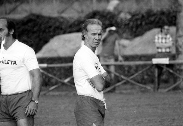 Training Brasilien 1973 in Rom, Nationaltrainer Mario Zagallo
