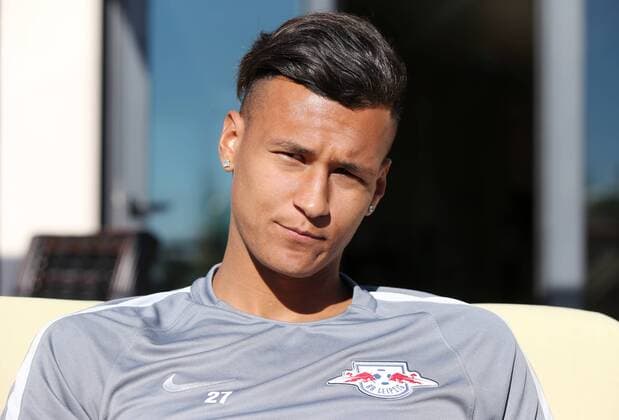RB Leipzig - Training Fussball 1.BL Lagos, Portugal, 09.01.2017, Cascade Resort Hotels, Fussball, 1. BL, GER , RB LEIPZIG - Trainingslager an der Algarve vom 4. - 12. Januar. , Im Bild: Davie Selke ,
