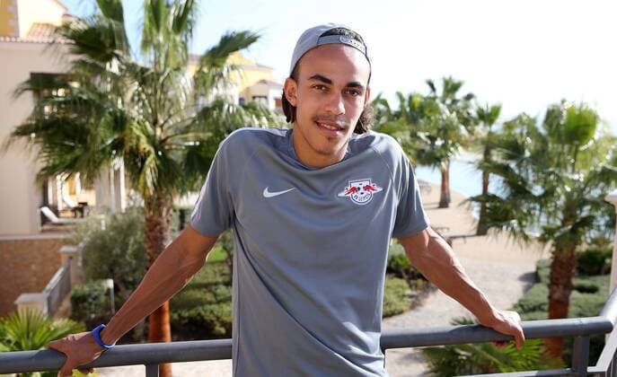 RBLeipzig - Training Fussball 1.BL Lagos, Portugal, 05.01.2017, Cascade Resort Hotels, Fussball, 1. BL, GER , RB LEIPZIG - Trainingslager an der Algave vom 4. - 12. Januar. , Im Bild: Yussuf Poulsen. ,