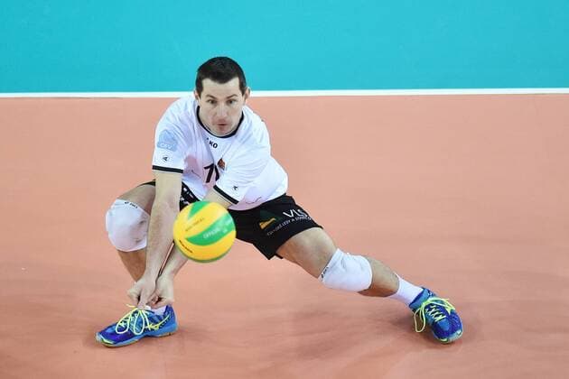 Vaclav Kopacek of Dukla Liberec in action during the Men s Volleyball Champions League 3rd round B group match: Dukla Liberec vs Berlin in Liberec, Czech Republic, January 18, 2017. (CTKxPhoto RadekxPetrasek) CTKPhotoP201701180989801  PER 3