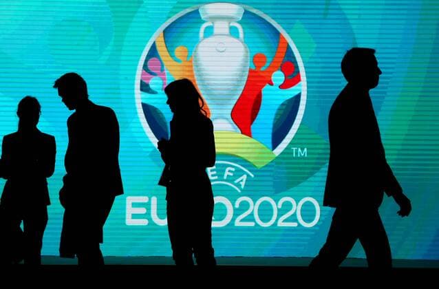 ST PETERSBURG, RUSSIA - JANUARY 19, 2017: The launch of the logo for St Petersburg, one of 13 cities to host 2020 UEFA European Football Championship matches. Alexander Demianchuk TASS  TS03E5CC