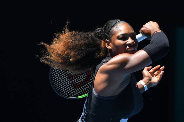 Bilder des Tages - SPORT Serena Williams (USA) TENNIS : AUSTRALIAN OPEN 2017 antoinecouvercelle panoramic 