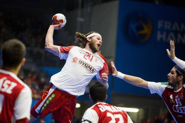 Bilder des Tages - SPORT Handball, WM, Ungarn - Dänemark HANSEN Mikkel (Danemark) HANDBALL : Ungarn vs Dänemark - WM Handball Nationalteam Länderspiel - 22 01 2017 THEOPHILELAURENT PANORAMIC 