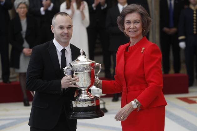 National Sports Awards in Madrid reina sofia queen sofia andres iniesta  xx xx