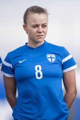 January 22, 2017 - San Pedro Del Pinatar, Murcia, Spain - Olga Ahtinen of Finland poses during the International Friendly Länderspiel match between Finland Women and Slovakia Women at Pinatar Arena Football Center on January 22, 2017 in San Pedro del Pinatar, Spain. Finland Women v Slovakia Women - International Friendly  - ZUMAn230 20170122_zaa_n230_923