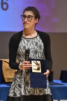 Verleihung des Premio Gianni Brera in Mailand Milano. Premio Gianni Brera. Sportivo dell anno 2016 sedicesima edizione. Pictured: Elisa Balsamo  Copyright: xBluxSickix xIPAx