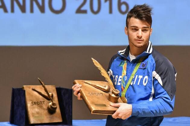 Verleihung des Premio Gianni Brera in Mailand Milano. Premio Gianni Brera. Sportivo dell anno 2016 sedicesima edizione. Pictured: Fabio Basile  Copyright: xBluxSickix xIPAx