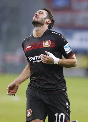 CALHANOGLU Hakan Team Bayer 04 Leverkusen Fussball Bundesliga DFL Saison 2016-2017 Spiel Bayer 04 Leverkusen - Hertha BSC Berlin 3 : 1 am 22. Januar 2017 in Leverkusen 