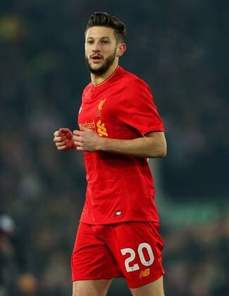 Adam Lallana of Liverpool during the EFL Cup, Semi-Final, 2nd Leg match at Anfield Stadium, Liverpool. Picture date: January 25th, 2017. Pic credit should read: Matt McNulty Sportimage EDITORIAL USE ONLY. No use with unauthorised audio, video, data, fixture lists, club league logos or live services. Online in-match use limited to 120 images, no video emulation. No use in betting, games or single club league player publications.