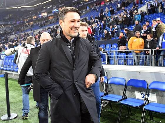 27.01.2017, xjhx, Fussball 1.Bundesliga, Schalke 04 - Eintracht Frankfurt, emspor, v.l. Trainer Niko Kovac (Eintracht Frankfurt) Gelsenkirchen