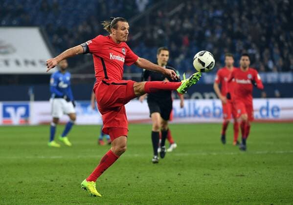 27.01.2017, xjhx, Fussball 1.Bundesliga, Schalke 04 - Eintracht Frankfurt, emspor, v.l. Alexander Alex Meier (Eintracht Frankfurt) Gelsenkirchen