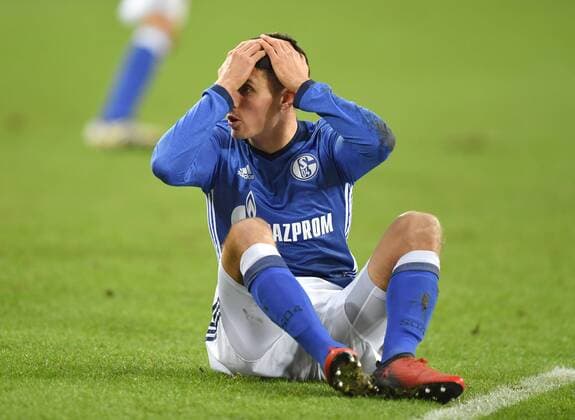 27.01.2017, Fussball GER, 1. Bundesliga Saison 2016 2017, 18. Spieltag, FC Schalke 04 - Eintracht Frankfurt 0:1, Alessandro Schoepf, Alessandro Schöpf (Schalke 04)