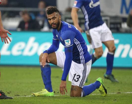 27.01.2017, Fussball GER, 1. Bundesliga Saison 2016 2017, 18. Spieltag, FC Schalke 04 - Eintracht Frankfurt 0:1, Eric Maxim Choupo Moting, Eric Maxim Choupo-Moting (FC Schalke 04)
