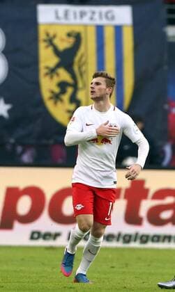 Bilder des Tages - SPORT Timo Werner 1:1 Freude Emotion jubelnd Jubel nach 1:1 Ausgleich Fußball Fussball erste 1.Bundesliga Saison 2016 2017 28.01.2017 RB Leipzig RBL vs. TSG Hoffenheim 1899