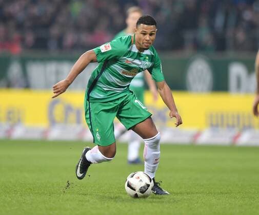 28.01.2017, Fussball GER, 1. Bundesliga Saison 2016 2017, 18. Spieltag, SV Werder Bremen - FC Bayern Muenchen, Serge Gnabry (Werder Bremen)