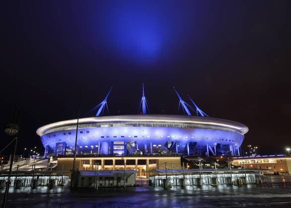 FIFA 2018. The new stadium on Krestovsky island. St. Petersburg arena .