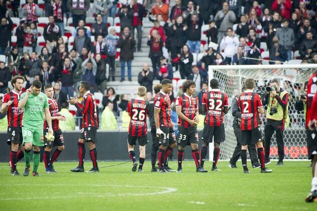 Fin de match OGC Nice FOOTBALL : OGC Nice vs EA Guingamp - Ligue 1 - Nice - 29 01 2017 NorbertScanella Panoramic 