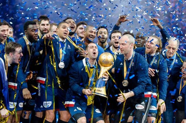 Handball, WM, Frankreich ist Weltmeister 2017.01.29 2017 Final Francja - Norwegia 2017.01.29 Paris Handball IHF Mens World Championship WM Weltmeisterschaft France 2017 Final France - Norway  20170129_PF_PA065