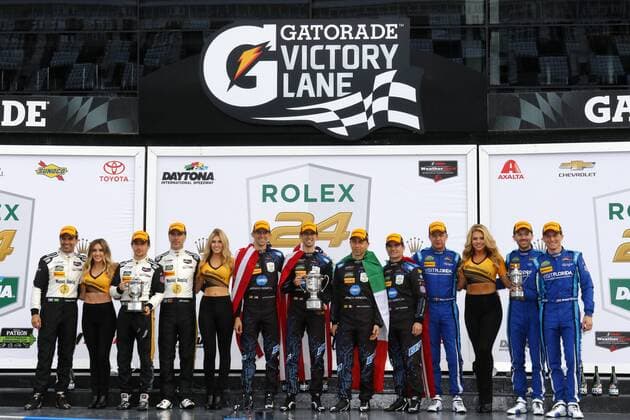 January 29, 2017 - Daytona Beach, Florida, United States of America - January 29, 2017 - Daytona Beach, Florida, USA: The IMSA WeatherTech SportsCar Championship Series takes to the track to practice for the Rolex 24 At Daytona at Daytona International Speedway in Daytona Beach, Florida. IMSA 2017: IMSA WeatherTech SportsCar Championship Rolex 24 At Daytona January 29 - ZUMAa161 20170129_zaa_a161_078 Copyright: xChrisxOwensxAspxIncx