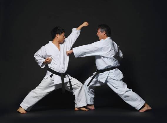 Japanese karate masters fighting R160619_MR01.jpg,xR160619_MR02.jpg  (qdwg000927)