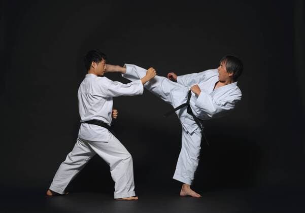 Japanese karate masters fighting R160619_MR01.jpg,xR160619_MR02.jpg  (qdwg000929)