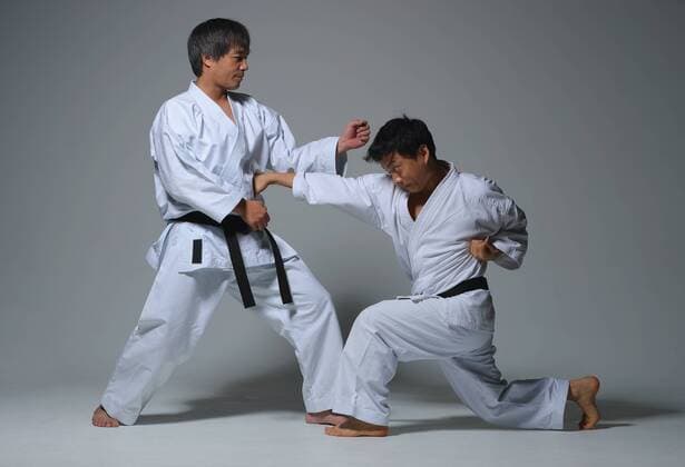 Japanese karate masters fighting R160619_MR01.jpg,xR160619_MR02.jpg  (qdwg001021)