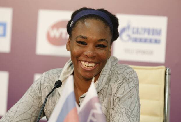 January 31, 2017. - Russia, Saint Petersburg. - press conference PK Pressekonferenz of American tennis player Venus Williams, participant of the St. Petersburg Ladies Trophy tennis tournament. PhotoagencyxInterpress 