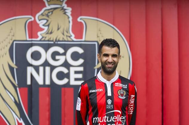Fußball, OGC Nizza präsentiert Neuzugänge Srarfi und Obbadi Mounir Obbadi (OGC Nice) -Bassem Srarfi (OGC Nice) FOOTBALL - Presentation des nouvelles recrues - OGCNice - Ligue 1 - 01 02 2017 NorbertScanella Panoramic 