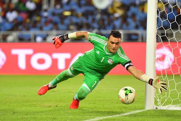 Essam El Hadary ( ÄGYPTEN ) Fussball Nationalteam Afrikacup Afrika Cup : Burkina Faso vs Ägypten - Halbfinale - CAN 2017 - Libreville - 01 02 2017 Panoramic Panoramic 