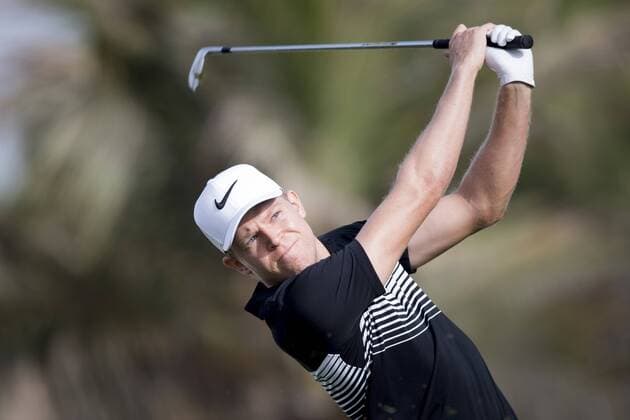 PGA, Dubai Dessert Classic 170202 Alexander Knappe, (GER) - Abschlag - Tag 1 - Dubai Dessert Classic - 2 februar 2017 .  Copyright: LUDVIGxTHUNMAN BB170202LT024
