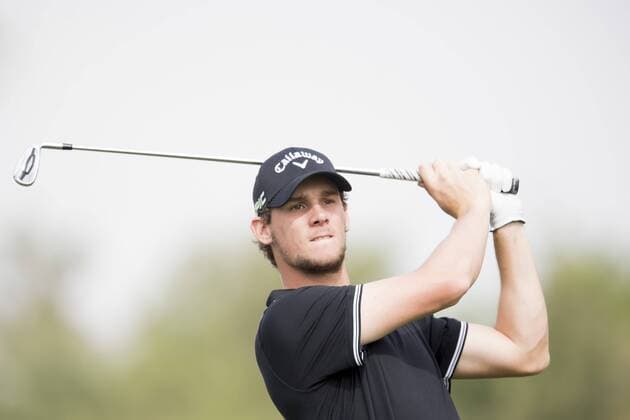 170202 Thomas Pieters, Belgien - Abschlag - Tag 1 - Dubai Dessert Classic - 2 februar 2017 .  Copyright: LUDVIGxTHUNMAN BB170202LT065