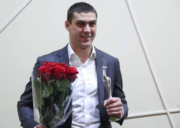 Verleihung Russischer Sportpreis MOSCOW, RUSSIA - FEBRUARY 2, 2017: Olympic boxing champion Yevgeny Tishchenko attends the 2016 Silver Doe awards ceremony at the Russian Olympic Committee (ROC) building. The award was established by Russia s Federation of Sports Journalists and is presented annually to outstanding sportsmen and coaches. SergeiSavostyanov TASS  TS03FBE0