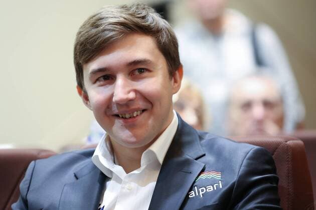 Verleihung Russischer Sportpreis MOSCOW, RUSSIA - FEBRUARY 2, 2017: Russian chess grandmaster Sergey Karjakin attends the 2016 Silver Doe awards ceremony at the Russian Olympic Committee (ROC) building. The award was established by Russia s Federation of Sports Journalists and is presented annually to outstanding sportsmen and coaches. SergeiSavostyanov TASS  TS03FC08