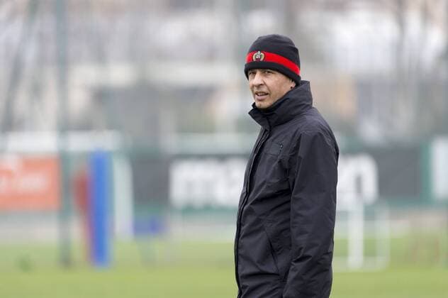 Fußball, OGC Nizza Training Lucien Favre (Coach OGC Nice) Fußball FRA - Training OGC Nizza - Ligue 1 - 02 02 2017 NorbertScanella Panoramic 