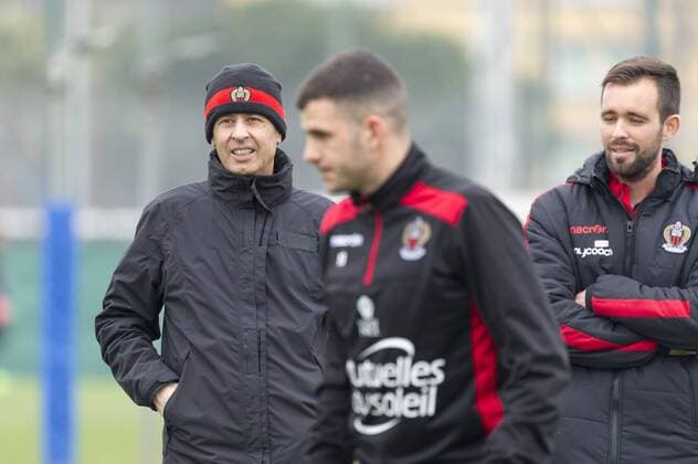 Fußball, OGC Nizza Training Lucien Favre (Coach OGC Nice) Fußball FRA - Training OGC Nizza - Ligue 1 - 02 02 2017 NorbertScanella Panoramic 