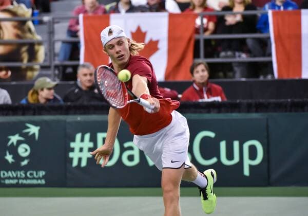 February 3, 2017 - Ottawa, Ontario, Canada - OTTAWA, ON - FEBRUARY 3: Denis Shapovalov of Canada in action during Davis Cup World Group tie between Canada and Great Britain at TD Place Arena on February 3, 2017 in Ottawa, Ontario, Canada...PHOTO: Tennis: Canada v GB: Davis Cup by BNP Paribas World Group First Round - ZUMAk120 20170203_zap_k120_001 Copyright: xStevexKingsmanx