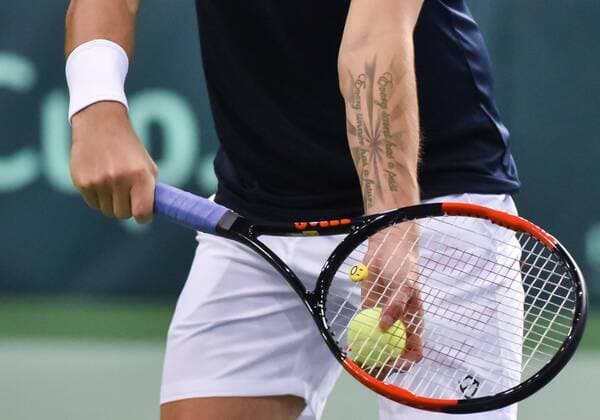 February 3, 2017 - Ottawa, Ontario, Canada - OTTAWA, ON - FEBRUARY 3: Daniel Evans of Great Britain in action during Davis Cup World Group tie between Canada and Great Britain at TD Place Arena on February 3, 2017 in Ottawa, Ontario, Canada...PHOTO: Tennis: Canada v GB: Davis Cup by BNP Paribas World Group First Round - ZUMAk120 20170203_zap_k120_015 Copyright: xStevexKingsmanx