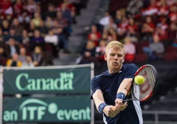 February 3, 2017 - Ottawa, Ontario, Canada - OTTAWA, ON - FEBRUARY 3: Kyle Edmund of Great Britain in action during Davis Cup World Group tie between Canada and Great Britain at TD Place Arena on February 3, 2017 in Ottawa, Ontario, Canada...PHOTO: Tennis: Canada v GB: Davis Cup by BNP Paribas World Group First Round - ZUMAk120 20170203_zap_k120_027 Copyright: xStevexKingsmanx