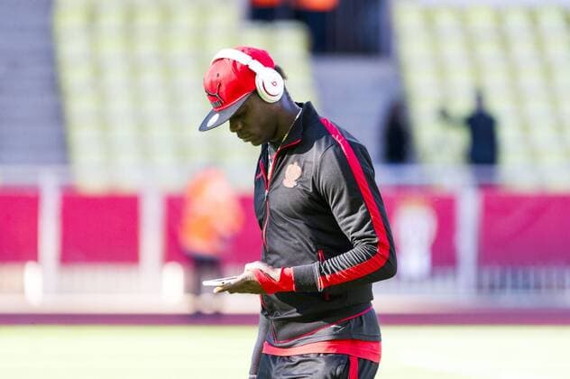 Mario Balotelli (OGC Nice) - Fussball Frankreich, Ligue 1, AS Monaco vs. OGC Nice - 04 02 2017 NorbertScanella Panoramic 