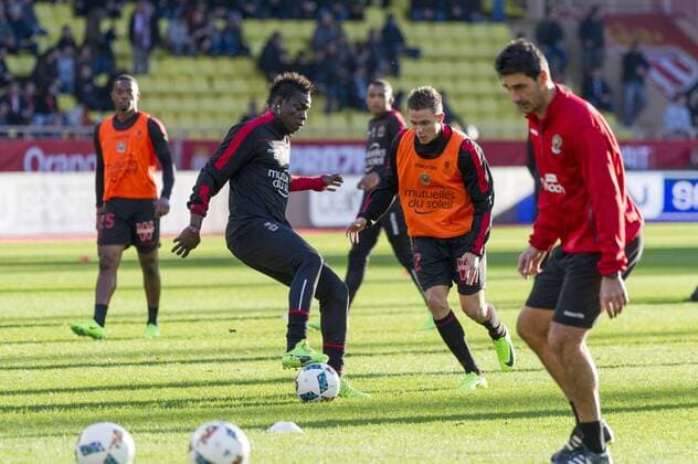Mario Balotelli (OGC Nice) - Fussball Frankreich, Ligue 1, AS Monaco vs. OGC Nice - 04 02 2017 NorbertScanella Panoramic 