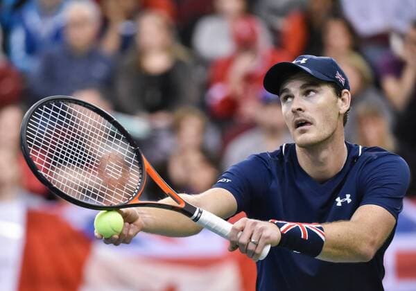 February 4, 2017 - Ottawa, Ontario, Canada - OTTAWA, ON - FEBRUARY 4: Jamie Murray of Great Britain in action during their doubles match against Canada on day 2 of the Davis Cup World Group tie between Canada and Great Britain at TD Place Arena on February 4, 2017 in Ottawa, Ontario, Canada...PHOTO: Tennis: Canada v GB: Davis Cup by BNP Paribas World Group First Round - ZUMAk120 20170204_zap_k120_006 Copyright: xStevexKingsmanx