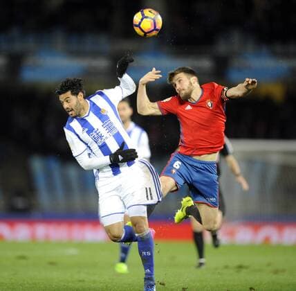 Vela, Oier. LaLiga match between Real Sociedad San Sebastian and CA Osasuna. In this picture, Vela and Oier. xJOSUNExMTZ.xDExALBENIZx 