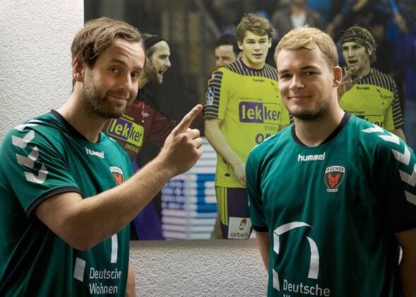 Handball HBL Berlin 29.09.2016 FUECHSE TOWN ( FÜCHSE TOWN ) Trainigszentrum der Fuechse Berlin im Stadtbezirk Hohenschoenhausen Silvio HEINEVETTER 12 TW Fuechse Paul DRUX 95 Fuechse