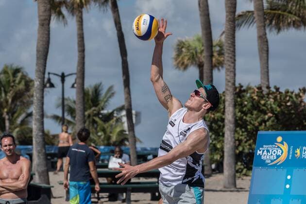 FIVB World Tour 2017 - Fort Lauderdale Major - 07.02.2017 Bennet Poniewaz (GER); FIVB World Tour 2017 - Fort Lauderdale Major am 07.02.2017, Beach Park Fort Lauderdale, Florida, USA xPWx