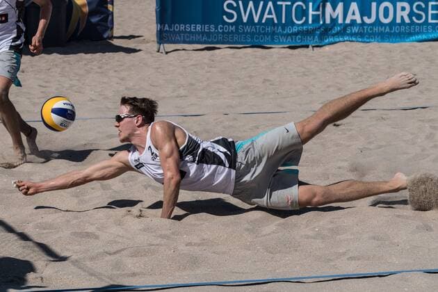 FIVB World Tour 2017 - Fort Lauderdale Major - 07.02.2017 David Poniewaz (GER); FIVB World Tour 2017 - Fort Lauderdale Major am 07.02.2017, Beach Park Fort Lauderdale, Florida, USA xPWx